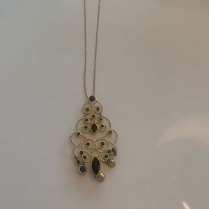 Swarovski crystal necklace in gold